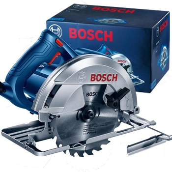 Циркулярная пила Bosch Professional GKS 140 , 1,4 квт, 180-184мм диаметр диска, 20мм посад.диам.+диск Eco for Wood, паралельный упор,ключ (06016B3020)