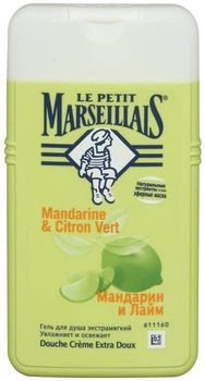 Гель для душа "Мандарин и лайм" Le Petit Marseillais Mandarine & Citron Vert 250ml (584714-528491-2)