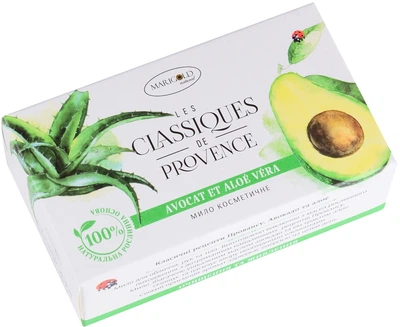 Тверде туалетне мило "Авокадо та алое" Marigold Natural Soap Avocado & Aloe 90g (747135-673995-2)