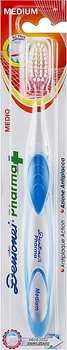 Зубна щітка Dentonet Pharma Середньої жорсткості Синя (4321) (8009315043353)