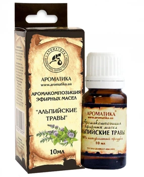 Аромакомпозиция эфирных масел "Альпийские травы" Ароматика 10ml (676743-594836-2)