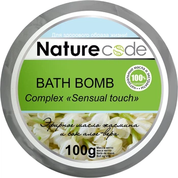 Бомба для ванн Nature Code Sentusal Touch Bath Bomb 100g (100 г) (901341-816404-2)