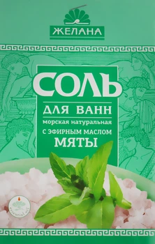 Сіль для ванн з ефірною олією "М'ята" Желана 500g (656913-874413-2)