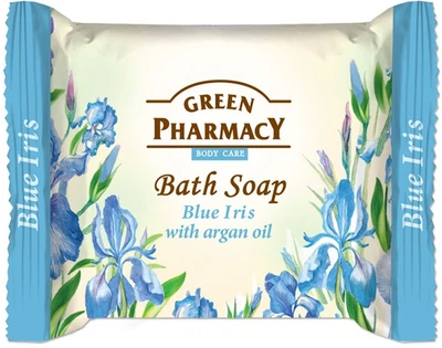 Туалетне мило "Блакитний ірис з олією аргани" Green Pharmacy 100g (100 г) (654195-565836-2)