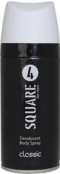 Парфумований дезодорант-спрей Unice Square 4 Classic 150ml (150ml) (927804-1178919-2)