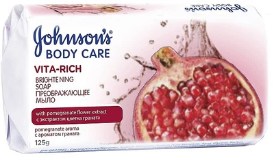 Мыло с экстрактом цветка граната Johnson's Body Care Vita-Rich Brightening Soap 6x90g (6x90g, 6x125g, 90g, 125g) (639951-933148-2)