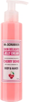 Зволожуючий крем-гель для тіла "Вишнева бомба" Mr.Scrubber Cherry Bomb Body & Hands Cream 150ml (150 мл)
