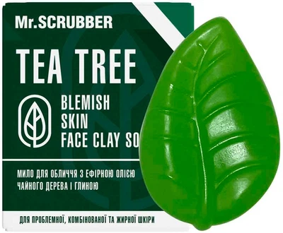 Мыло для лица и тела с маслом чайного дерева Blemish Skin Face Clay Soap Tea Tree Mr.Scrubber 130g (912099-833609-2)