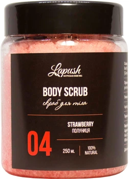 Скраб для тела "Клубника" Lapush Body Scrub Strawberry 04 250ml (865738-793185-2)