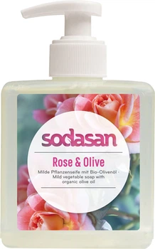 Мыло жидкое тонизирующее с розовым и оливковым маслами Sodasan Rose-Olive 300ml (425619-512290-2)