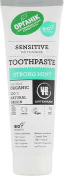 Органическая зубная паста Urtekram Sensitive Strong Mint Organic Toothpaste 75ml (300 мл) (835837-856261-2)