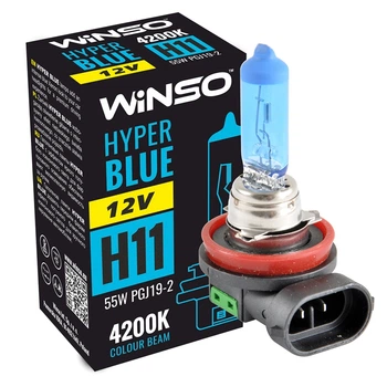 Галогеновая лампа Winso H11 12V 55W HYPER BLUE 4200K 712820