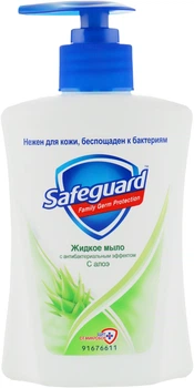 Жидкое мыло антибактериальное "Алоэ" Safeguard Nature 225ml (641499-924621-2)