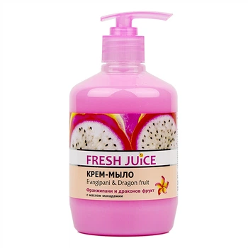 Крем-мыло с маслом макадамии "Франжипани и драконов фрукт" Fresh Juice Cream-Soap Frangipani and Drago 460ml (236457-503362-2)