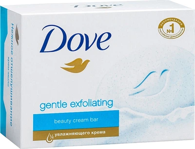 Крем-мыло "Нежное отшелушивание" Dove 90g (2x100g, 4x100g, 75g, 90g, 100g, 135g) (664415-962571-2)