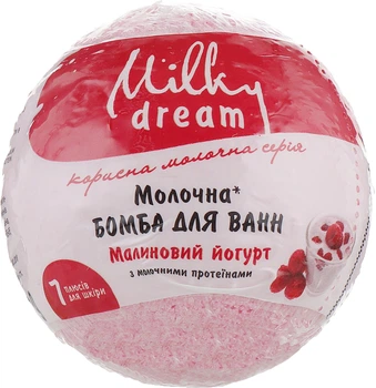 Бомба для ванн "Малиновый йогурт" с молочными протеинами Milky Dream 100g (100 г) (890519-798711-2)
