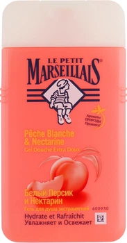 Гель для душа "Белый персик и нектарин" Le Petit Marseillais Peche Blanche & Nectarine 250ml (584459-955887-2)