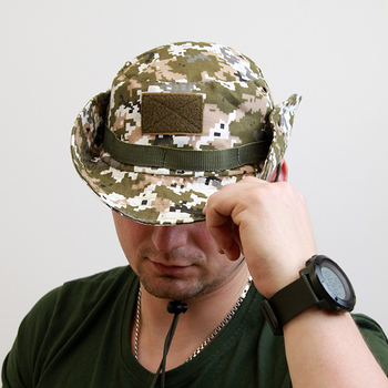 Панама тактическая піксель, военная шляпа пиксель