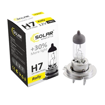 Галогеновая лампа Solar H7 12V 100W PX26d Starlight +30% 1217