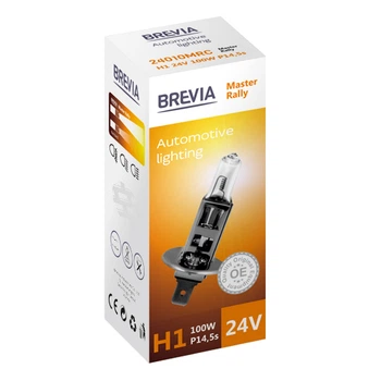 Галогенова лампа Brevia H1 24V 100W P14.5s Master Rally CP 24010MRC