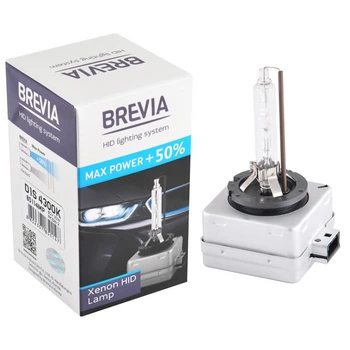 Ксеноновая лампа Brevia D1S +50% 4300K 85V 35W 1шт 85114MP