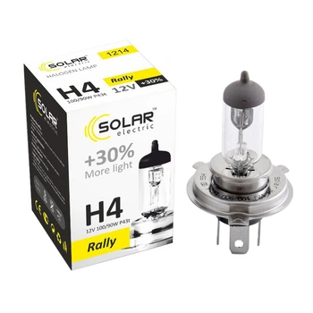 Галогенова лампа Solar H4 12V 100/90W P43t-38 Starlight +30% 1214