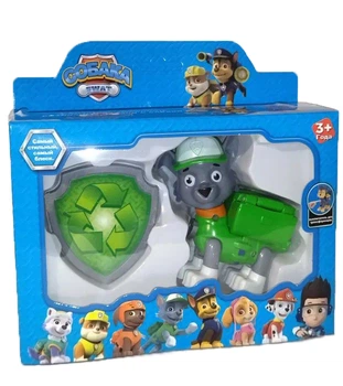 Фигурка игровая Щенячий патруль Рокки с жетоном (7758H)
