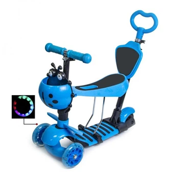 Самокат Scooter Божа корівка 5в1 з підсвіткою коліс (1466627833)