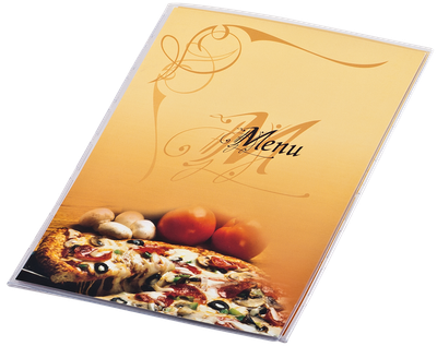 Папка Меню Panta Plast Pizza А4 PVC три стороны прозрачная (0309-0046-99)
