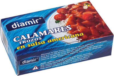 Шматочки кальмару Diamir в американському соусі 110 г (8436007952264)