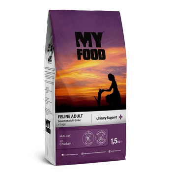 Сухий Корм Hermos Myfood Суперпреміум для дорослих вибагливих котів з Куркою 1,5 кг (8681692800875)