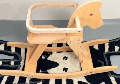 Дерев'яний кінь-качалка PlayTive 86 x 58 x 30,5 см WOOD + коврик