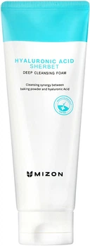 Pianka do mycia twarzy Mizon Hyaluronic Acid Sherbet oczyszczająca 150 ml (8809541199868)