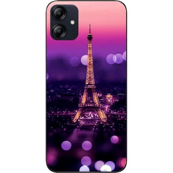 Силиконовый чехол SMTT для Samsung A04e Galaxy A042F с картинкой Париж ночью