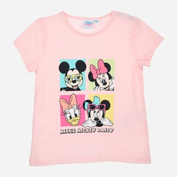 Дитяча футболка для дівчинки Disney Minnie WE0052 74 см Світло-Рожева (3609086521866)