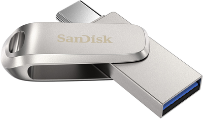 Pendrive SanDisk Ultra Dual Luxe Type-C 128GB USB 3.1 Silver (SDDDC4-128G-G46)