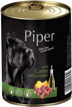 Mokra karma dla psów DOLINA NOTECI Piper z dziczyzną i dynią - puszka 400g (5902921300311)