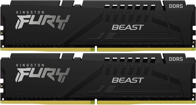 Оперативна пам'ять Kingston Fury DDR5-5600 65536MB PC5-44800 (Kit of 2x32768) Beast Black (KF556C40BBK2-64)