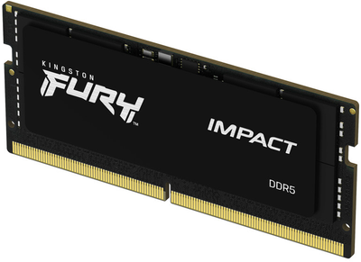 Оперативна пам'ять Kingston Fury SODIMM DDR5-5600 32768MB PC5-44800 Impact 2Rx8 Black (KF556S40IB-32)