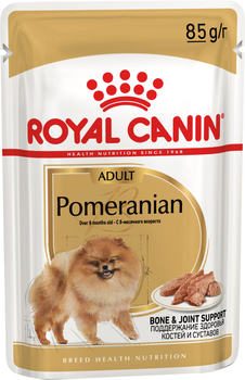 Упаковка вологого корму для собак Royal Canin Pomeranian Adult паштет 12 шт х по 85 г (9003579013748)