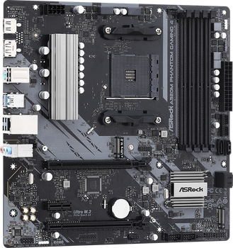 Материнська плата ASRock A520M Phantom Gaming 4 (sAM4, AMD A520, PCI-Ex16)
