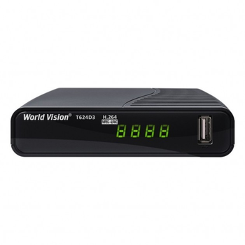 Цифровой ресивер Т2 DVB-T/T2/C World Vision T624D3 HD IPTV с поддержкой кабельного ТВ