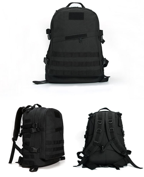 Багатофункціональний тактичний рюкзак, для військових, універсальний, чорного кольору, TTM-07 A_3 №1
