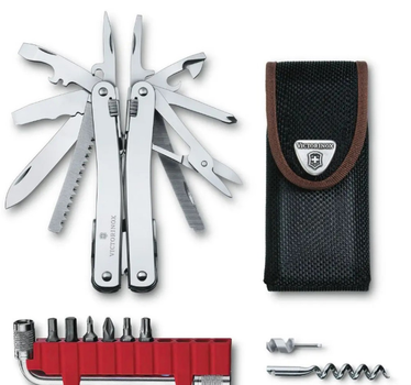 Мультитул, мультиінструмент Victorinox SSWISSTOOL SPIRIT X PLUS Vx30235.N 35 функцій 105 мм + Біти+ Чехол нейлон
