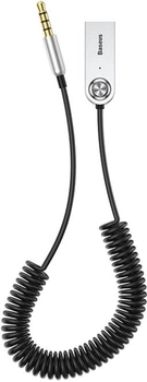 Odbiornik Bluetooth Baseus BA01 Kabel adaptera bezprzewodowego USB Czarny (CABA01-01)