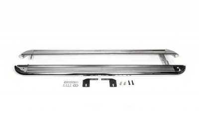 Бокові пороги Premium (2 шт., нерж.) 60 мм, довга база для Peugeot Boxer 2006-2025 рр
