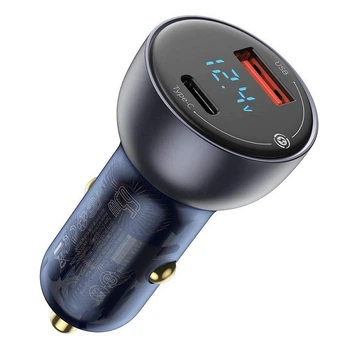 Автомобильное зарядное устройство Baseus Dual Quick Charger 65W USB + Type-C (VCKX65C)