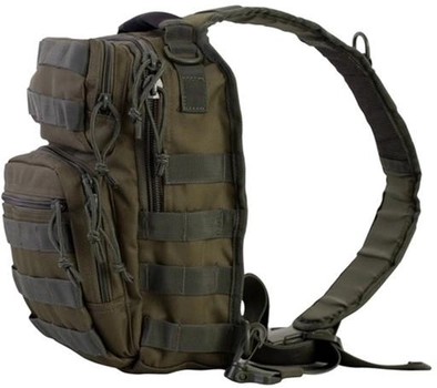 Рюкзак тактический однолямочный KOMBAT UK Mini Molle Recon Shoulder Bag Оливковый 10 л (kb-mmrsb-olgr)