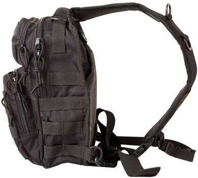 Рюкзак тактичний однолямковий KOMBAT UK Mini Molle Recon Shoulder Bag Чорний 10 л (kb-mmrsb-blk)