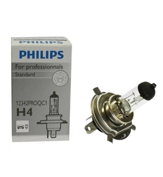 Галогенная автолампа PHILIPS H4 Standard 12342PROQC1 PX26d (01082)